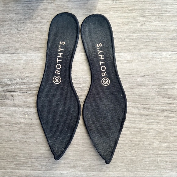 Rothy's The Point Women's Size 9.5 US Golden Shimmer Pointy Slip on Flat Shoes - Picture 3 of 8